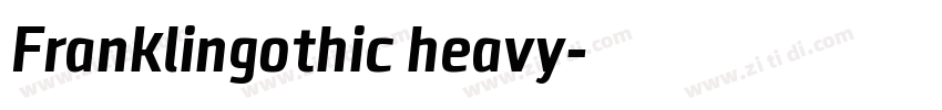Franklingothic heavy字体转换